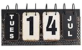Grasslands Road Verdant Calendar Decor Vintage Perpetual Desk Calendar Metal Reproduction 10-3/4-in