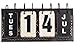 Grasslands Road Verdant Calendar Decor Vintage Perpetual Desk Calendar Metal Reproduction 10-3/4-in
