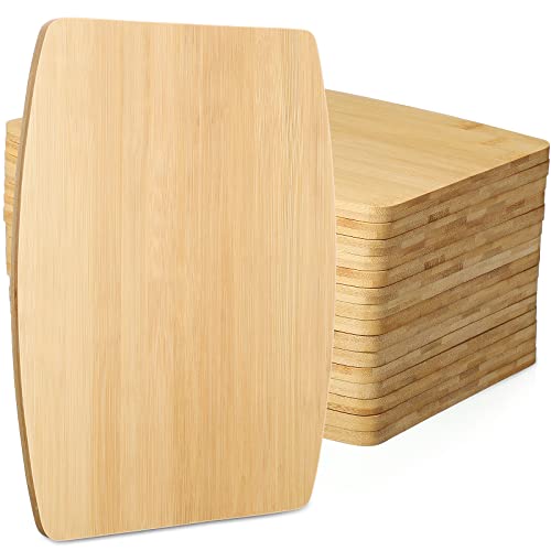 16 Pcs Bulk Plain Bamboo Chopping Board Bulk Set Kitchen Chopping Boards Laser Engraving Cutting Boards For Engraving Gifts 12 X 9 Inches #TOP3