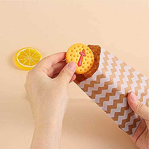 100 Pezzi Sacchetto di Caramelle di Carta Kraft