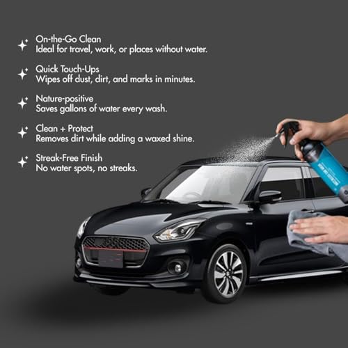Image of Nippon Paint n-Shield Waterless Car Wash Spray, High Gloss Shine, Eco-Friendly Car Cleaner Car Washing Liquid (500 ml)