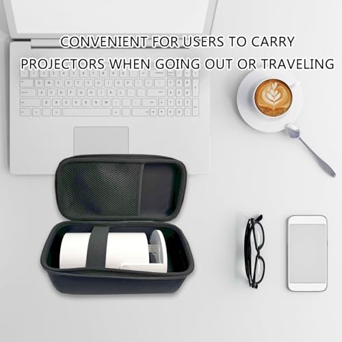 Estuche portátil de viaje para proyectores, funda protectora de almacenamiento con compartimento para accesorios miniatura 6