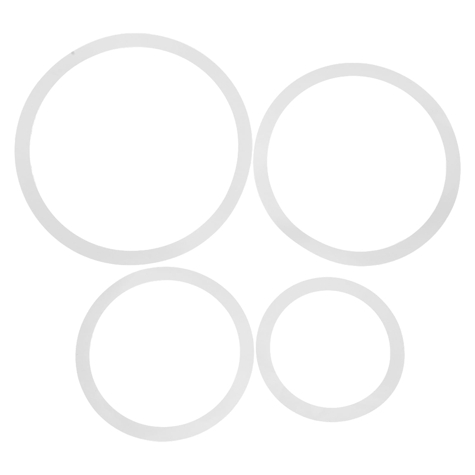 DOITOOL 4 Pcs Drum Dampeners Drum Mute Pads for 10/12/14/16 Inch Muffler Rings for Noise Control and Enhanced Sound