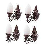 4 Stück Modellbeleuchtung Stilvolle Wandlampe für DIY Projekte