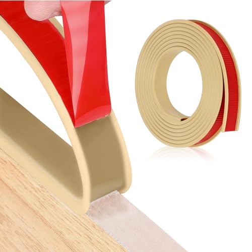 Bande de bord de meuble autocollante en forme de U - 16 mm x 5 m - En TPE flexible - Protection des bords pliable - En caoutchouc - Pour les bords d'armoire,...