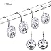 Produktbild PowerBH 12 Stücke Vorhang Hause Bad Duschvorhang Dekoration Acryl Diamant Form Metall Abnehmbare Haken