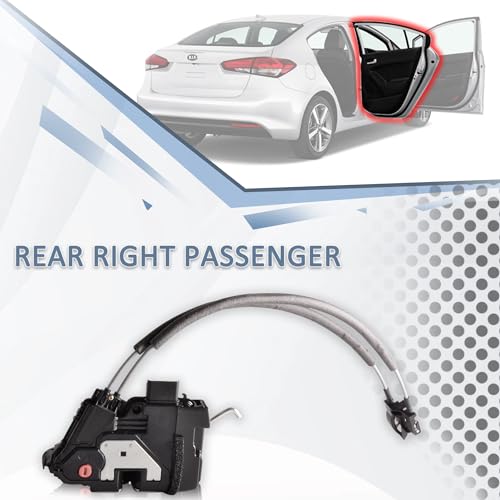 Image of Rear Right Door Lock Actuator Assembly Compatible for 2014-2018 Kia Forte Door Latch Actuator, Replace# 81420-A7011 81420A7011
