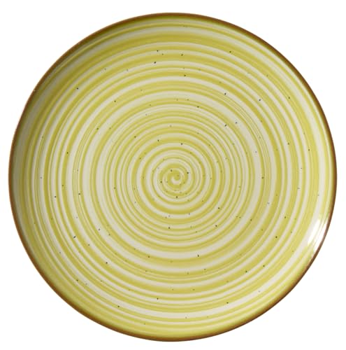 METRO Professional Piatto piano Madleen, ceramica gres, Ø 26 cm, rotondo, verde, 6 pezzi