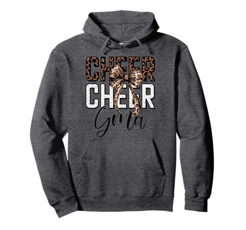 Cheer Gma Cheerleader Grandma Biggest Fan Mothers Day Pullover Hoodie