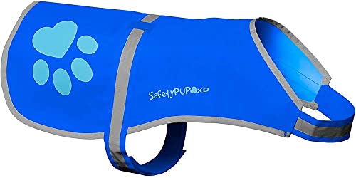 Safetypup Xd EA-4HH5-HI0C Dog Reflective Vest, Sizes To Fit Dogs 14 Lbs To 130 Lbs Hi Vis cover