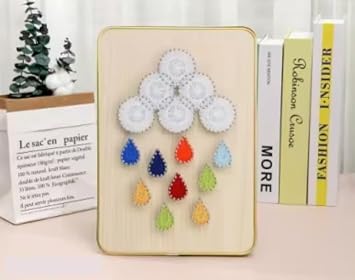 Wizardi Cloud String Art Kit with Stand. Simple Decorative DIY String Art Craft Kit M1-3 DHACE28036