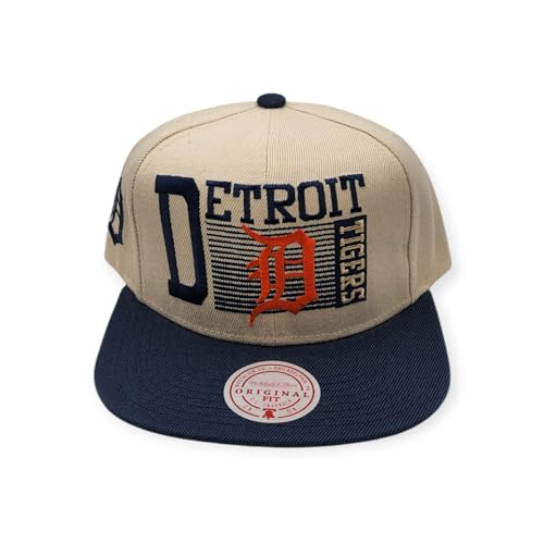 Cream Detroit Tigers Cooperstown Collection Speed Zone Snapback by Mitchell & Ness