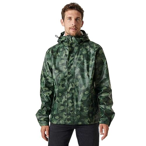Image of Helly-Hansen mens Moss Hooded Waterproof Windproof Raincoat Jacket