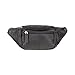 Visconti Classic Waist Pack / Pouch/ Fanny Pak / Bumbag made of Genuine Quality Leather (Black)