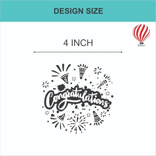 Image of Hk Balloons 50Pcs congratulations Balloons For Decoration Item Multicolor Balloons For Wedding Anniversary, Graduation Party Decors, Retirement, Achievement & Success Party Promotion Celebration