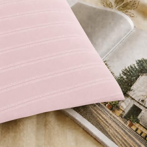 Image of Cortina Cloud Cotton King Size Bedsheet with 2 Pillow Covers | Super Soft, Breathable & Skin-Friendly Bedsheet for Double Bed King Size with Solid Design | (270x250 cm) (Pink, King)