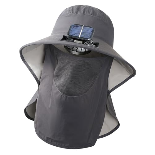 Chapeau de ventilateur solaire à vitesse réglable pour protection solaire outdoor