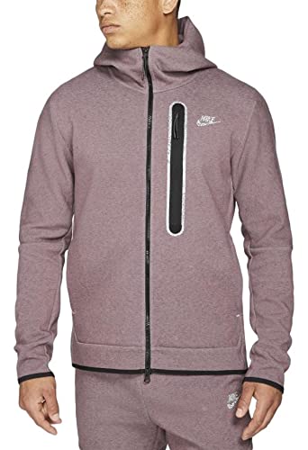 Nike Sportswear Tech Fleece Mens Full-Zip Hoodie XX-Large Dark Wine Heather