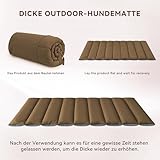 WESTERN HOME WH Hundedecke Outdoor für Unterwegs Hundedecke Wasserdicht Tragbar Hundematte Outdoor Komfort und Weiches Reisedecke Hund Wasserdicht Camping Hundebett, 110x68 cm (Braun)