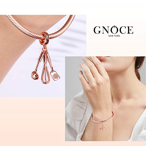 Image of GNOCE Food Themed Charm Beads Fit Charm Bracelet Necklace for Women