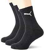 PUMA Unisex Short Crew Socks Socken Sportsocken MIT FROTTEESOHLE 18er Pack black 200 - 43/46