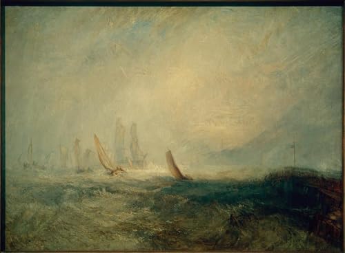 Toile bateaux de pêche de Turner pour créer une ambiance marine et artistique dans votre salon