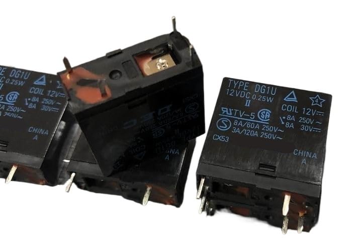 Relé de 4 pines 12V 8A soluciona fallos de activación en placas 7