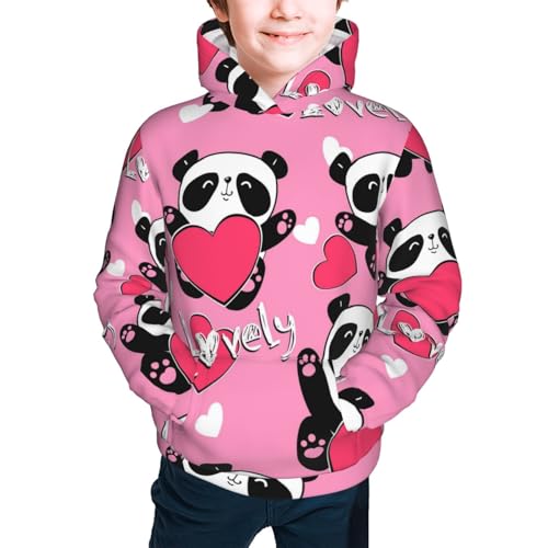 Pink Flamingo Kid Hoodies Boys Sweatshirts Girls Pullover with Pocket3