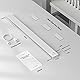 OUILA Unterbauleuchte Küche Led, 43.5CM 84LEDS Schrankbeleuchtung 2500mAh Wiederaufladbar Lichtleiste mit Bewegungsmelder, LED Leiste Küchenlampe für Kleiderschrank, Treppe, Werkbank (Weiß)