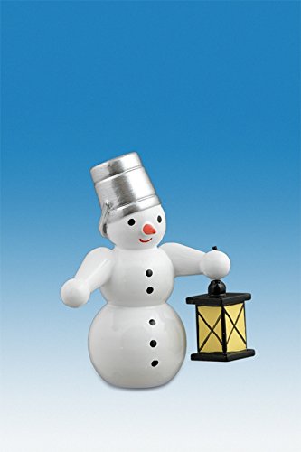Chiffre en bois de Noël bonhomme de neige 6.5 cm à offrir pour un calendrier de l'Avent