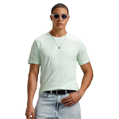 WROGN Men's 180 GSM Pure Cotton T-Shirt | Solid | Slim Fit