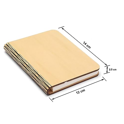 Image of Maharsh Wooden Book Light,Novelty Folding Book Lamp, Folding Night Light,USB Rechargeable Wooden Table Lamp,Magnetic Design- Creative Gift Home Office Decor for Family Girlfriend
