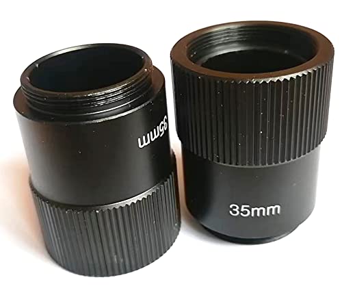 2x Metal 35mm Connect-or Screws Height 4cm Video Camera Lens C-CS Mount Adapter Circle Rings For Increasing Distance Lens And Image Sensor Conversion Interface Photo-graphy Parts Accessories