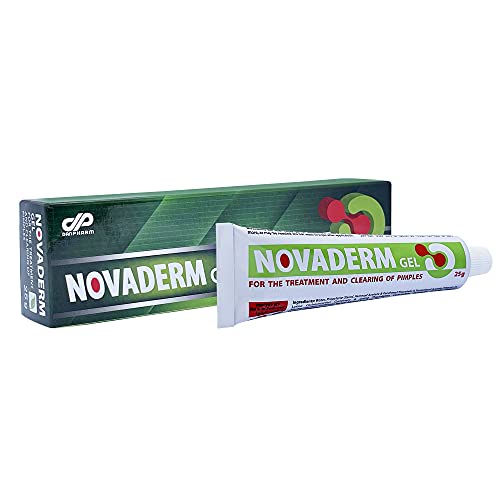 DAN Pharm NovaDerm Gel for The Treatment and clearing of pimples. Acne Remedy for Removing Pimple and Cystic Acne 0.8oz