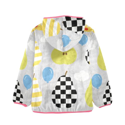 GuoChe Cute Pear Kid Fleece Jacket2