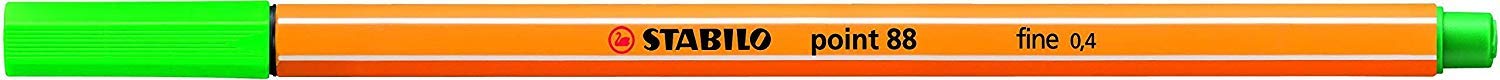STABILO Point 88-0.4mm Fineliner - Box of 10 Pens - Green โ image 1