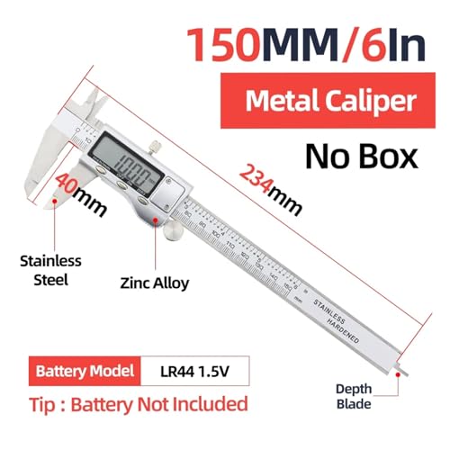 Calibre digital de metal pacómetro Vernier para medir espesor 2