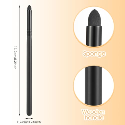 WLLHYF Eyeliner Smudge Brush Pencil Pointed Professional Applicator Blending Sponge Brush Stick for Eyeshadow Eyebrow Reusable Makeup Tool Pencil Brush Set - Image 3