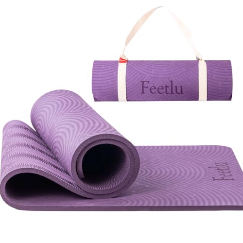 Extra Thick 12mm Exercise Mat with Strap