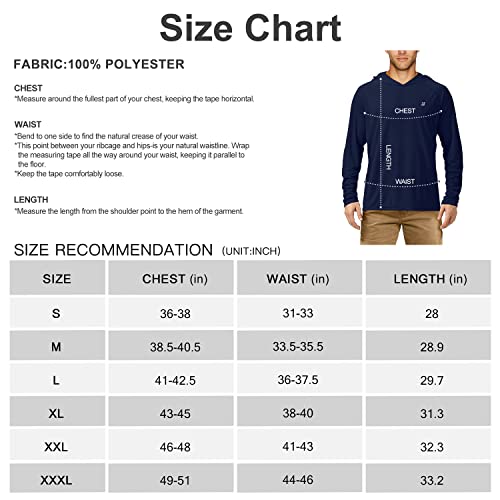 Roadbox Men's Sun Protection Long Sleeve Hoodie Upf 50+ Outdoor Uv Fishing Shirts (Medium) #TOP4