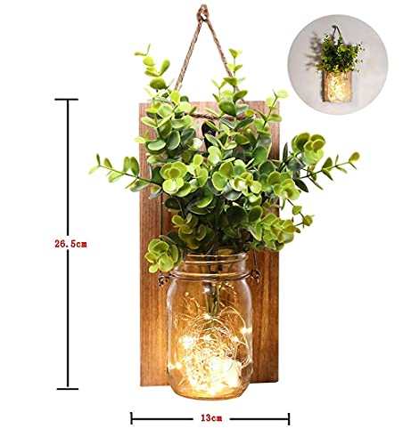 Ecty Rustic Wall Sconces, Mason Jar Sconces thumb #2