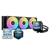 GAMDIAS 360mm AIO Liquid Cooler, 360mm Water Cooling CPU Cooler with 3.4'' LCD, Rotatable Pump, Clean Daisy-Chain Cable Management, 3x120mm PWM Fan, Intel LGA 20XX/18XX/1700, AMD AM5/AM4 CHIONE P5-360