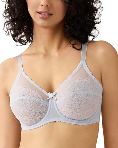 Image of Wacoal Women's Retro Chic Unlined Mesh Full Coverage Underwire Bra, 855186