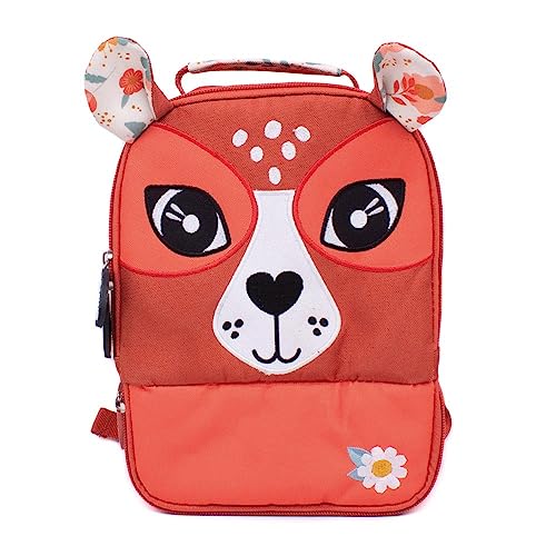 LES DEGLINGOS - SAC A DOS REPAS ISOTHERME 2 COMPARTIMENTS POUR ENFANT - MELIMELOS LA BICHE - Lunch bag - Pique-nique et goûter - Voyage - Isolant PEVA - 26cm -...