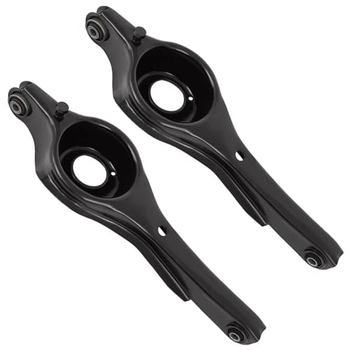 Detroit Axle - 2pc Rear Lower Control Arms for Ford 2000-2011 Focus 2008-2010 Volvo C30 2004-2011 S40, Lower Rearward Control Arms Assembly Replacement