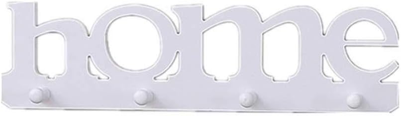 Home Letter Shape Pendant Punch Free Clothes Bag Key Holder Storage Rack Shelf Bathroom Organizer Door Hanger Wall Decoration