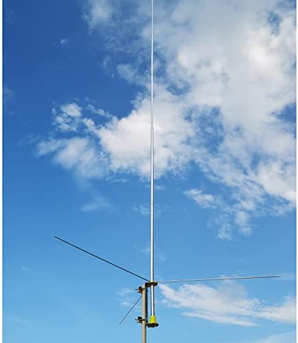 UAYESOK antena de la estación base del CB de los 20ft, antena 3.5dBi 100W de la base del CB de la aleación de aluminio de 27MHZ el 36.1 ft