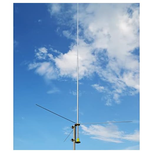 UAYESOK 20ft CB Base Station Antenna, 27MHZ Aluminum Alloy CB Base Antenna, 3.5dBi High Gain & Low VSWR & All-Weather Resilience & Pre-Assembled