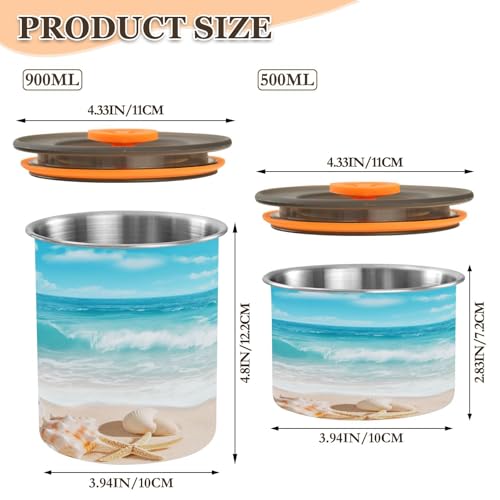 Contenedor de Café Hermético Acero Inoxidable 17oz miniatura 2
