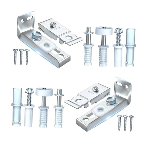 Kit de reparación de herrajes para puertas plegables doble 2 unidades para riel de 7/8" a 1" miniatura 2